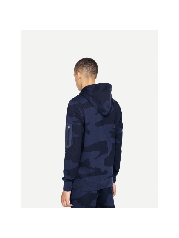 DISCONNECTED GLOSSY HOODY BLUE