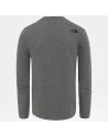THE NORTH FACE L/S SIMPLE DOME TEE GREY HEATHER