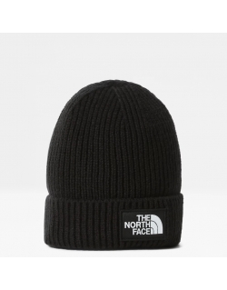 THE NORTH FACE LOGO BOX CUFFED BEANIE TNF BLACK