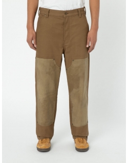 DICKIES LUCAS WAXED DOUBLE KNEE A BROWN